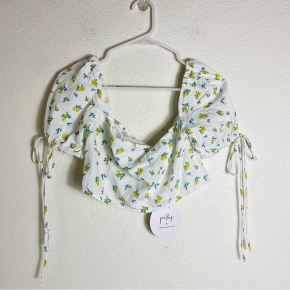 Princess Polly Moresby Crop Top White NWT Size: 8 - Picture 2 of 7